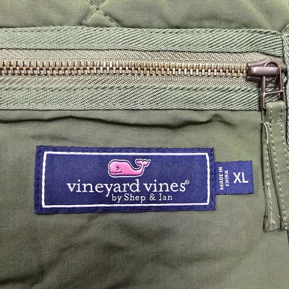 Vineyard Vines Mens Quilted Chore Vest Size XL Military Preppy Outdoor Classic - Picture 5 of 12